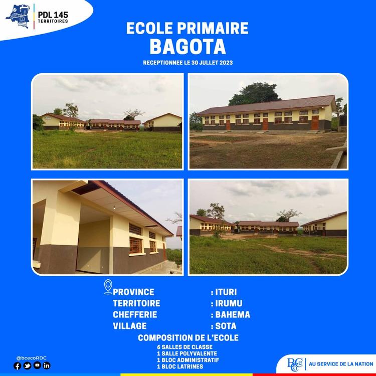 École primaire BAGOTA à Ituri