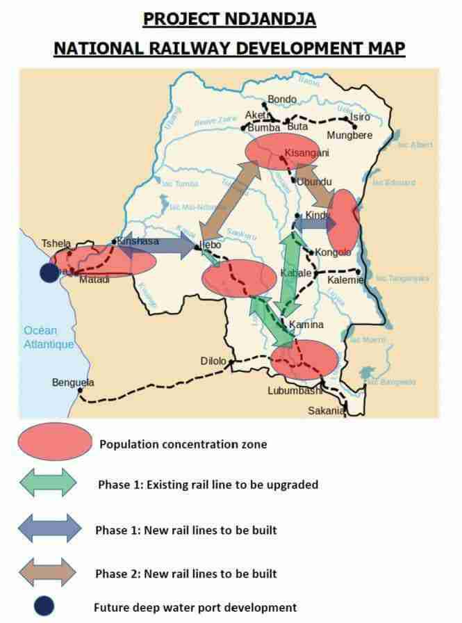 Congo Railways (CR) sur un chemin de fer valant 25 milliards USD