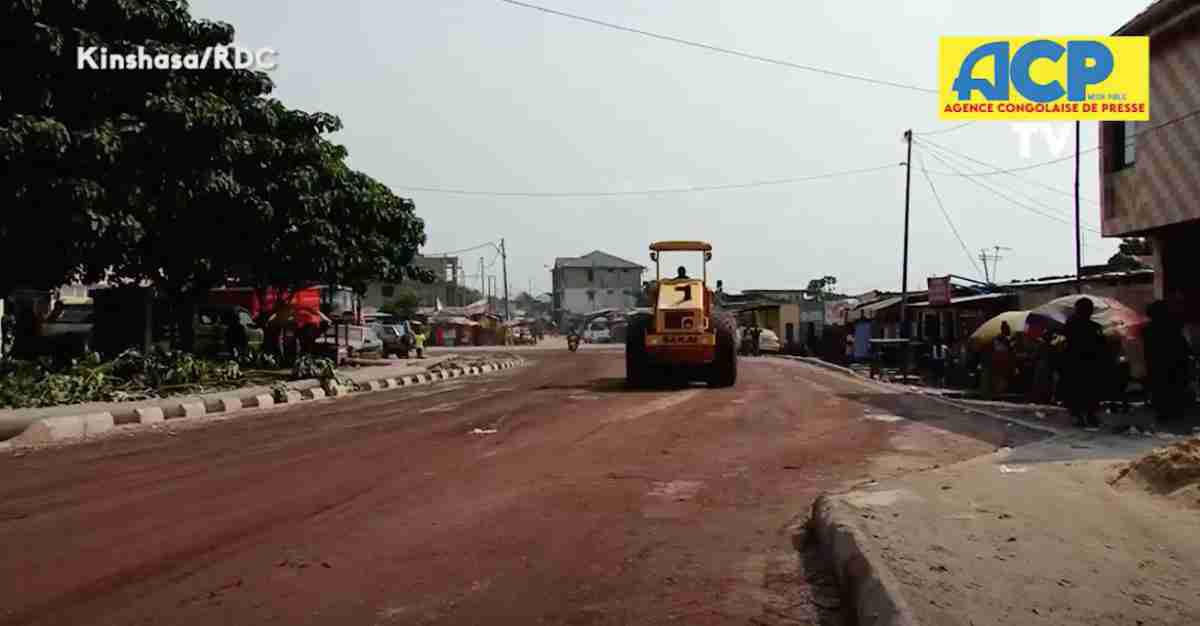 Route CECOMAF à Kinshasa, Réhabilitation par l’Office des voies et drainages OVD