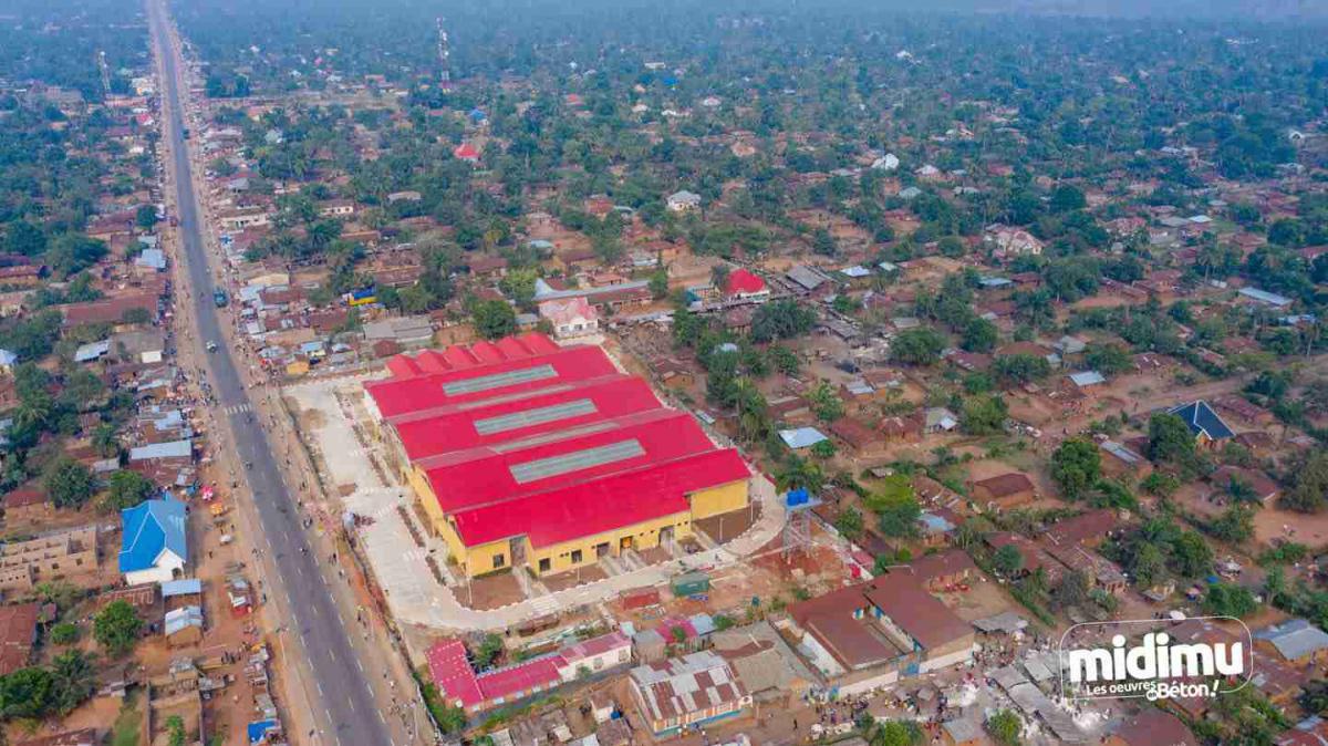 Marché moderne de Dibumba, à Tshikapa - Les travaux de construction évoluent bien 