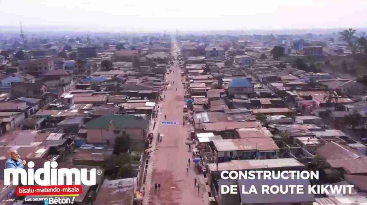 Route de KIKWIT (Kinshasa), Construction