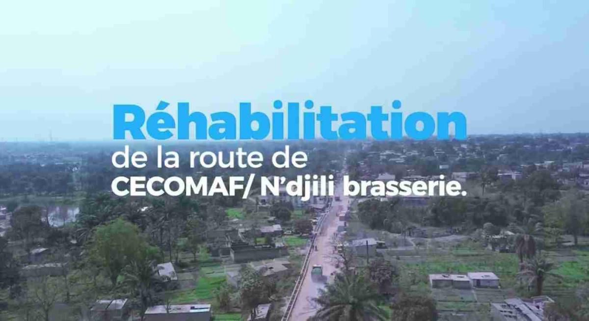 La route de CECOMAF (N’djili), enfin réhabilitée 