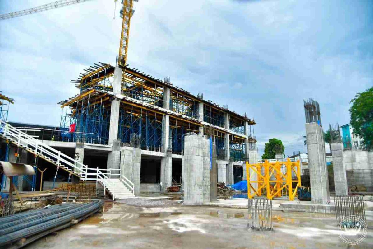 Centres des Finances et de Congrès à Kinshasa: Construction