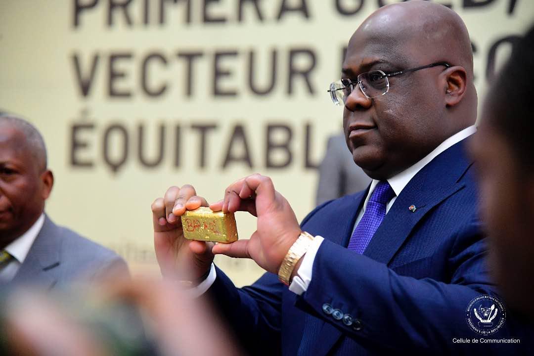 Le Président Félix Tshisekedi parraine la première vente d'un lot d'or équitable vers les Émirats Arabes Unis