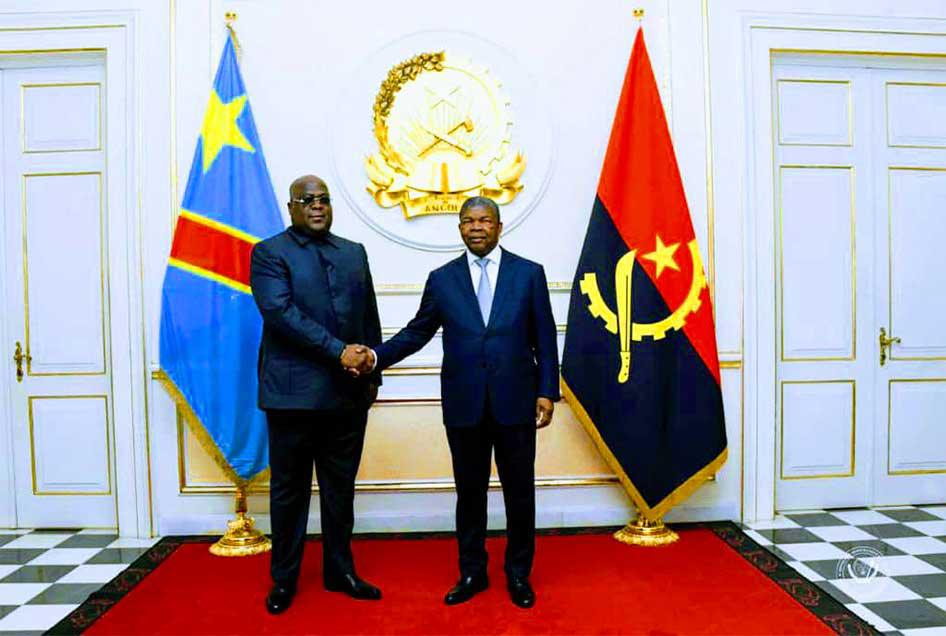 Les présidents Félix Tshisekedi et Joao Lourenço évaluent le processus de Paix de Luanda en Angola