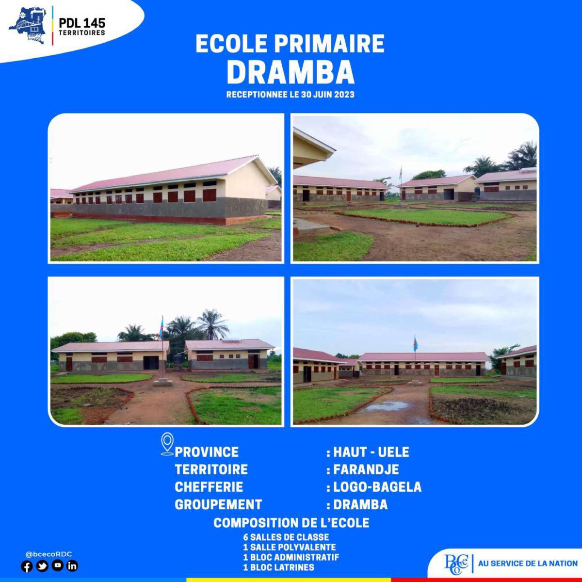 École primaire DRAMBA à Haut-Uele