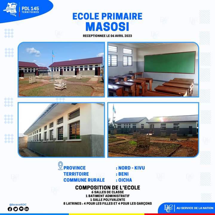 École primaire MASOSI à Beni