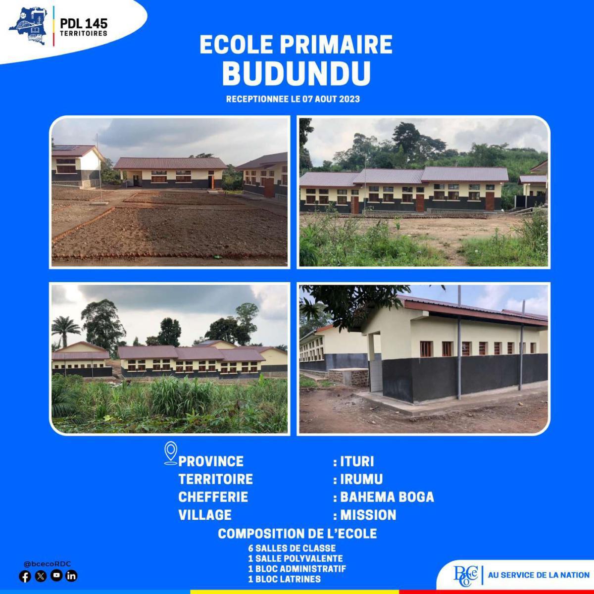 École primaire BUDUNDU