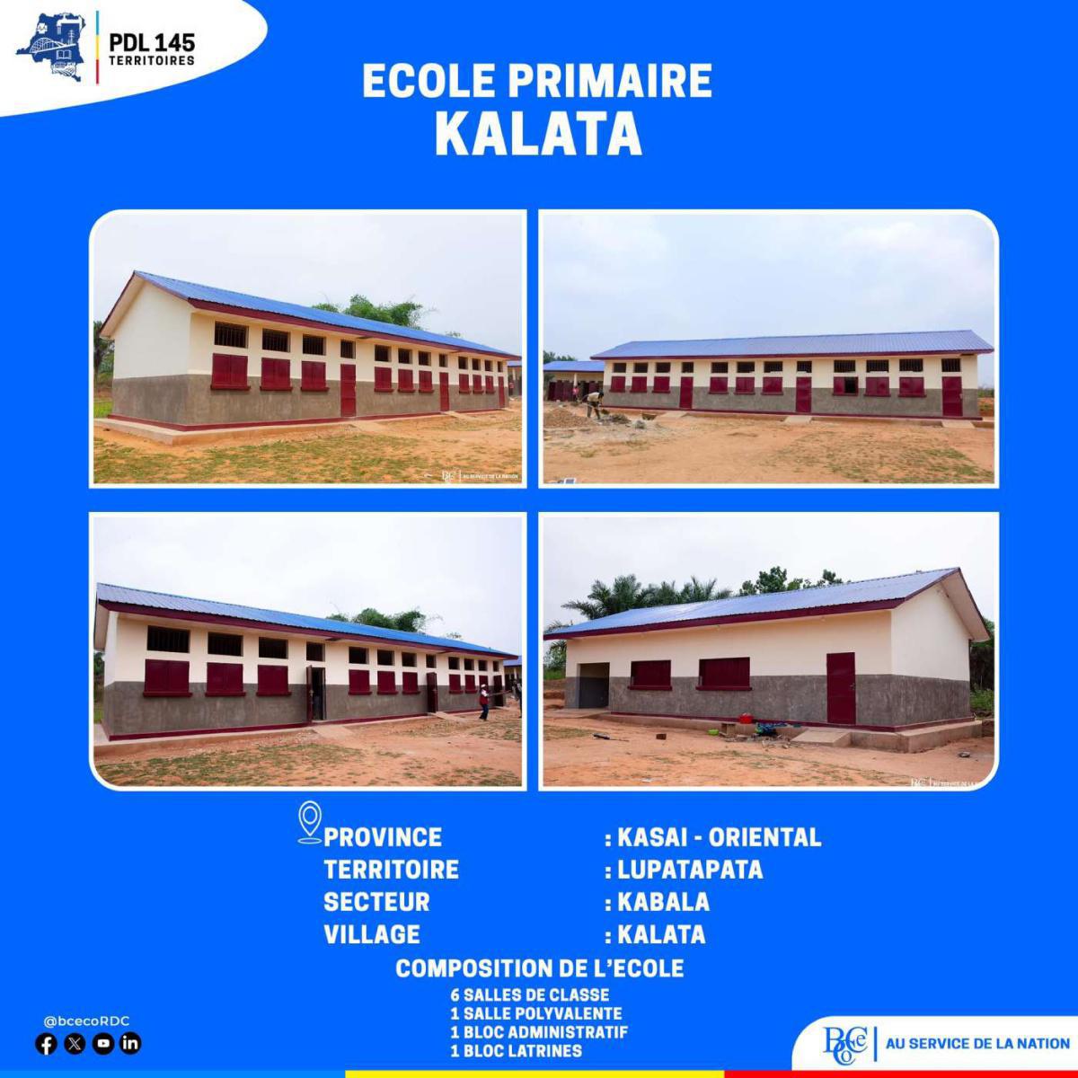 École primaire KALATA - Territoire de Lupatapata