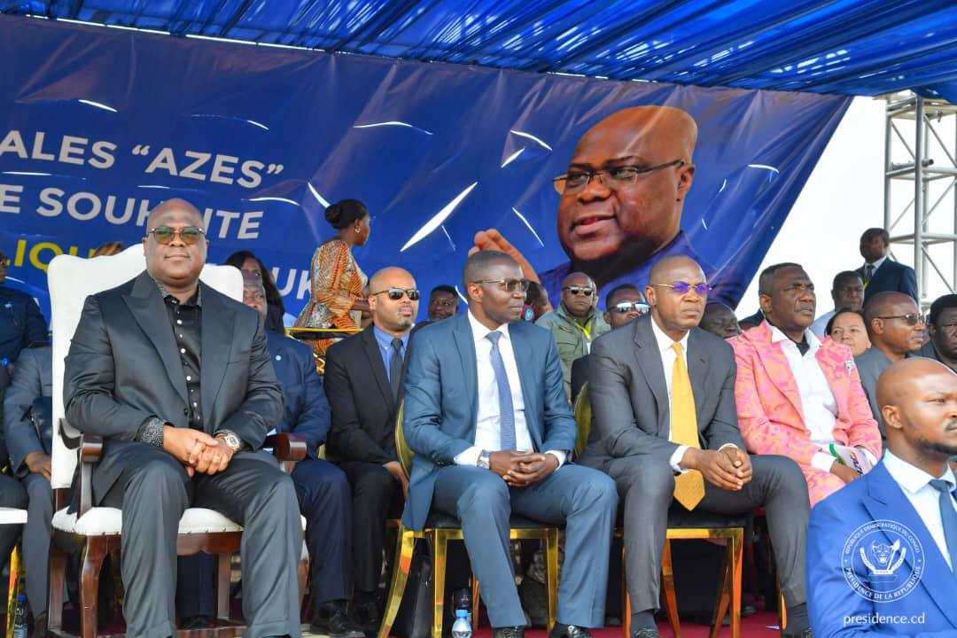 Le président Félix Tshisekedi a inauguré la première usine de fabrication de carreaux et faïences "made in Congo" à Maluku