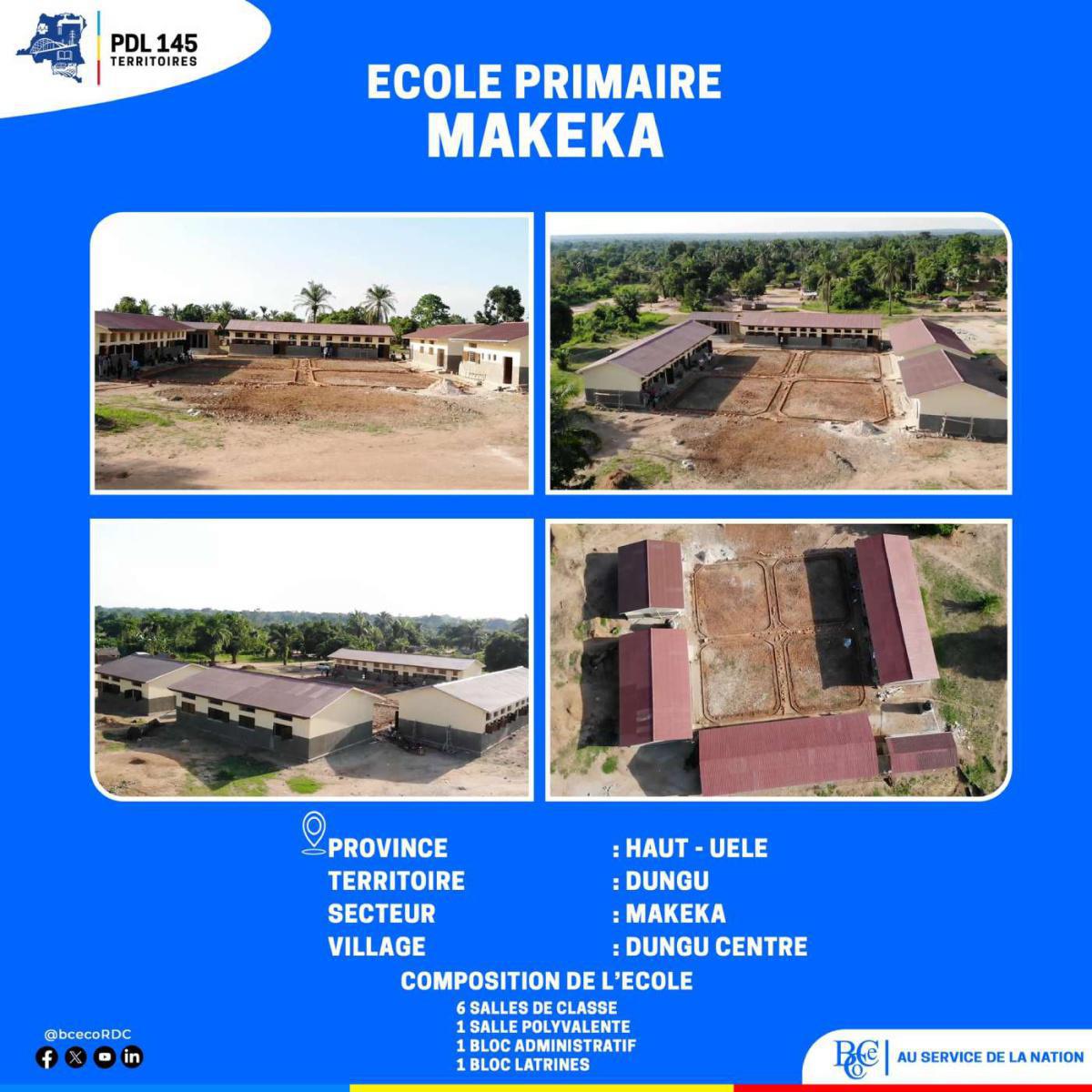 École primaire MAKEKA - Territoire de Dungu