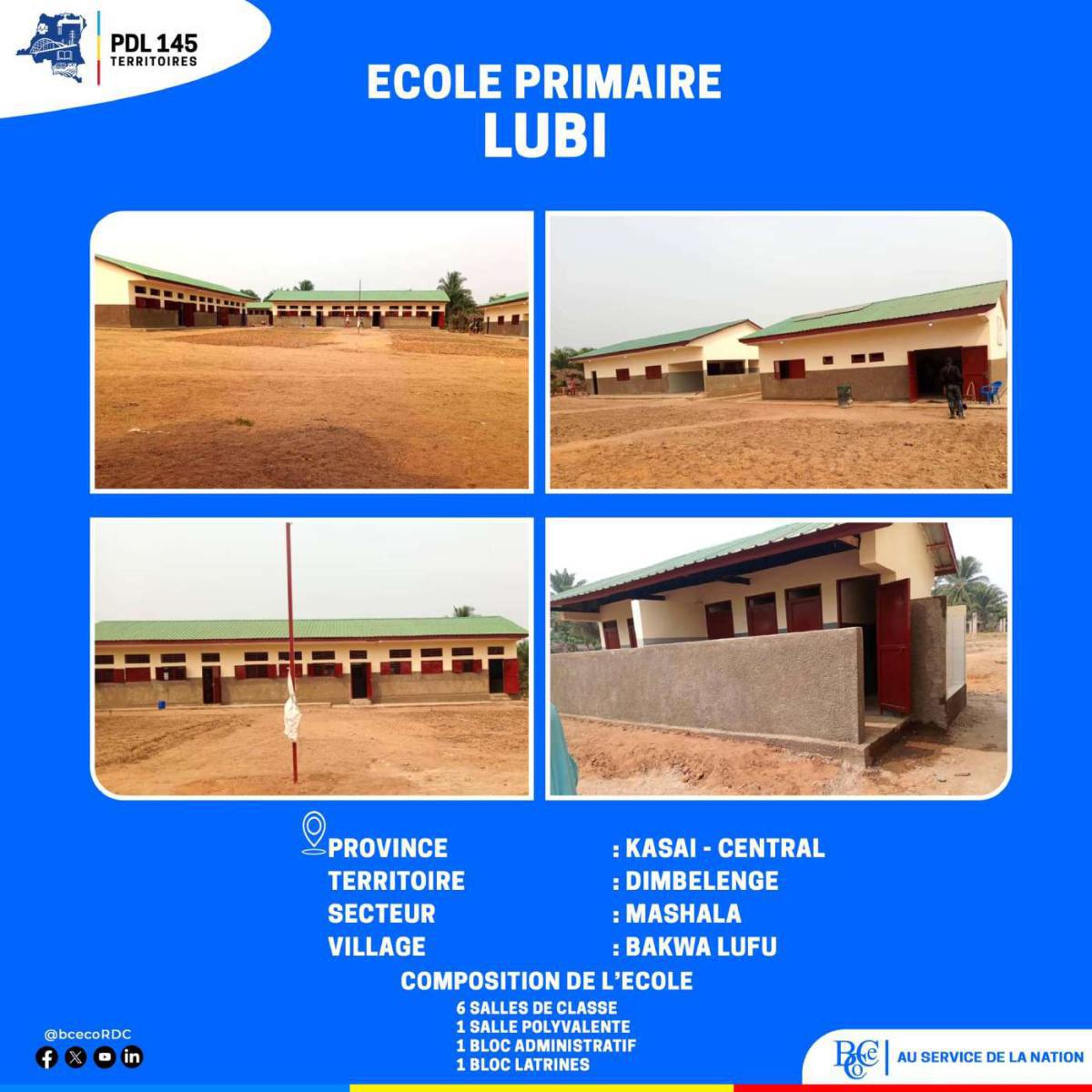 École primaire LUBI - Territoire de Dimbelenge