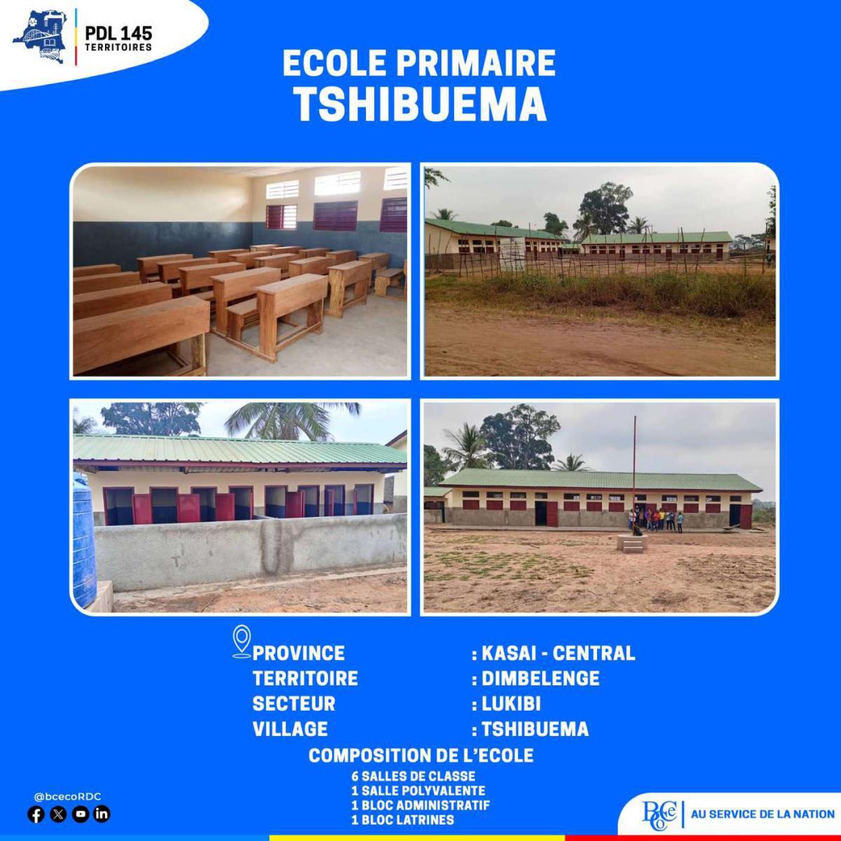 École primaire TSHIBUEMA - Territoire de Dimbelenge