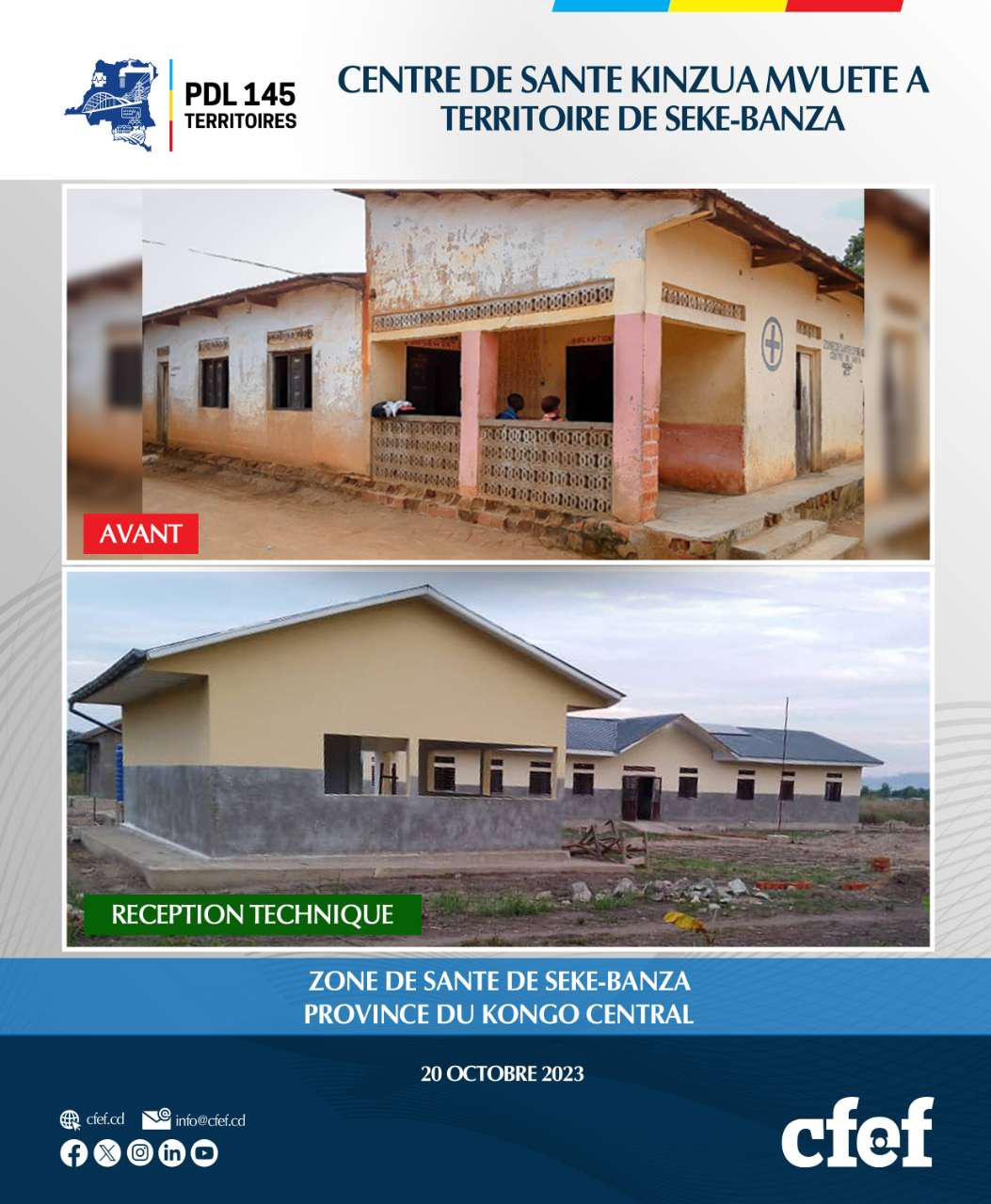  Centre de Santé KINZUA-MVUETE - Territoire de Seke-Banza au Kongo-Central