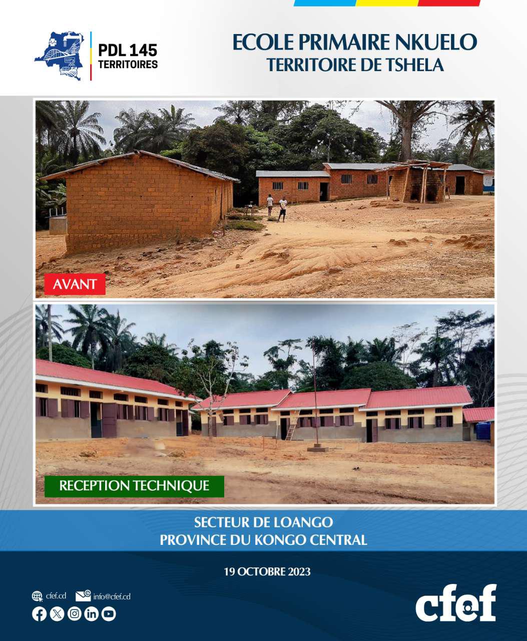 École Primaire NKUELO - Territoire de Tshela au Kongo Central